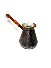 Turk for coffee isolated on a white background