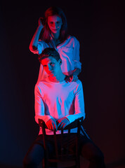 Attractive passionate pair