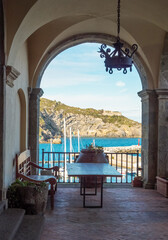 Monte Argentario (Italy) - A view of the Argentario mount on Tirreno sea, with little towns; in the Grosseto province, Tuscany region. Here in particular Porto Ercole village.