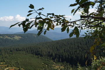 view of the magnificent mountains and sky