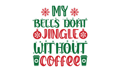 Fototapeta premium Hand drawn modern brush calligraphy isolated on white background, Christmas vector ink illustration, Creative typography for Holiday Greeting Gift Poster, Calligraphy Font style Banner