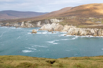 view of the sea from the mountain