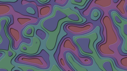 Colorful background on theme geodesy or topography. Abstract topographic background. Abstract elements make up relief earth. 