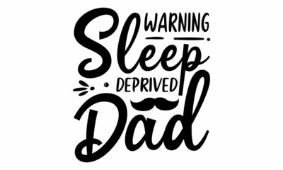 Typography for Father's Day badges, postcard,  prints, Father's Day greeting lettering with crown, Vector Illustration