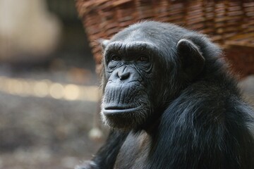 portrait of a chimpanzee