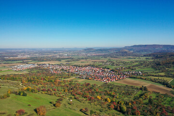 Stadt Owen auf der schwäbischen Alb, Deutschland