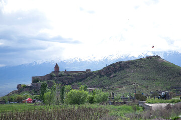 Khor Virab monastery with Mount Ararat in the background
