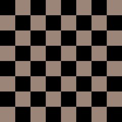 Brown and Black checkerboard pattern background. Check pattern designs for decorating wallpaper. Vector background.