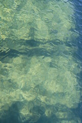 Fototapeta na wymiar Sea water in sunlight as background image