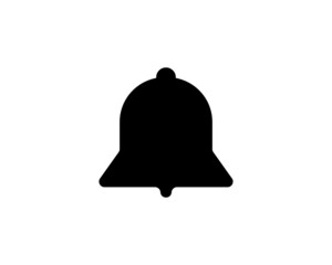 Bell Icon in trendy flat style isolated on grey background. Notification symbol for your web site design, logo, app, UI. Vector illustration, EPS10.
