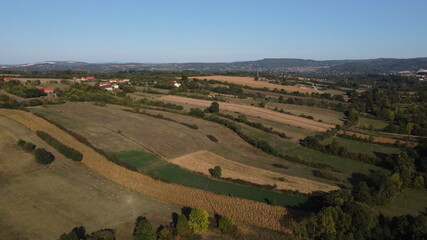 Fototapeta na wymiar aerial view of region landscape