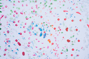 Blurry background with paint strokes. Background without sharpness. The child drew an abstract background