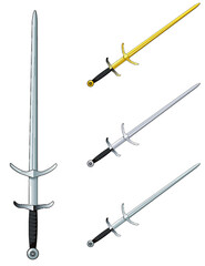 Greatsword medieval times weapon vector