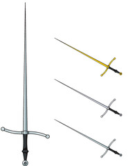 sword Estoque medieval times weapon vector