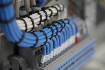 Connecting the equipment with a mounting wire in the electrical panel.