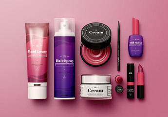 Cosmetics Packaging Mockup