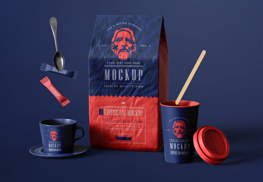 Coffee Packaging Brand Mockup