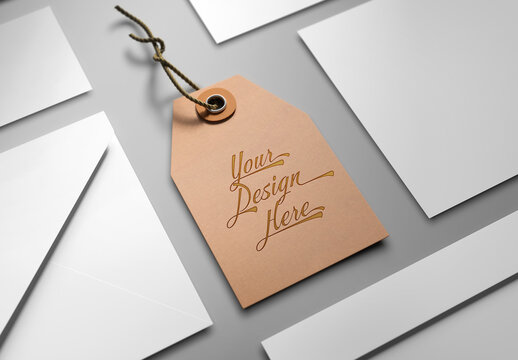 Mock Up of a Label Tag