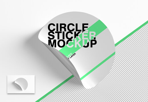 Mock Up of a Sticker
