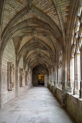 Fototapeta na wymiar Architecture of the cathedral of Verdun in France with its cloister