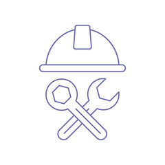 Industrial technician engineering icon