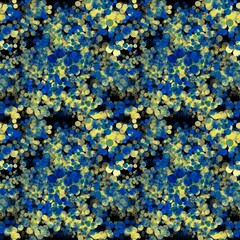 blue and yellow flowers