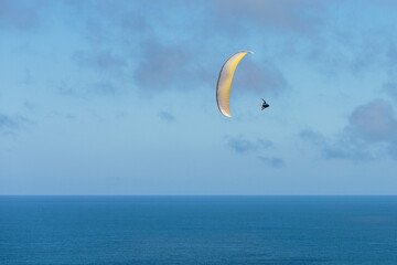 Paraglider Pilot Flying - 467016813