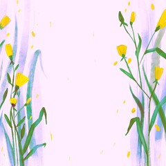 floral colorful background with flowers