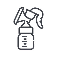 Breast pump symbol isolated on transparent background