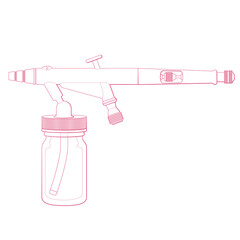 Airbrush for painting and graphic design