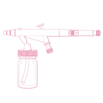 Airbrush for painting and graphic design