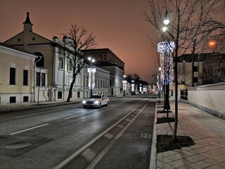 Fototapeta premium street in the city of night