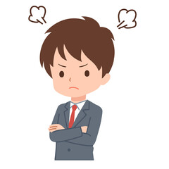 色々なポーズのビジネスマンのイラスト