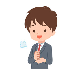 色々なポーズのビジネスマンのイラスト