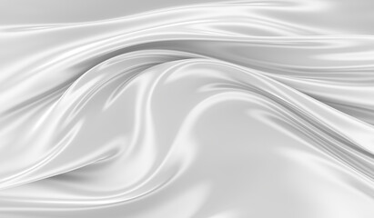 White silk background. Waves of red silk full screen. Abstract elegant background for your project.