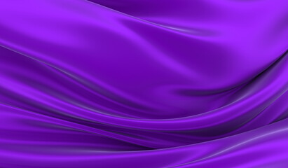 Naklejka na ściany i meble Violet silk background. Waves of red silk full screen. Abstract elegant background for your project.