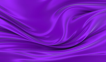 Violet silk background. Waves of red silk full screen. Abstract elegant background for your project.