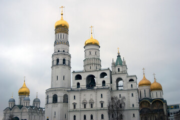 Fototapeta na wymiar Architecture of Moscow Kremlin.