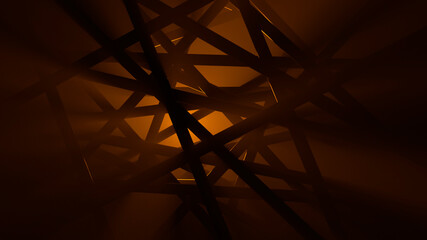 Fototapeta premium beam of light passing through a grating