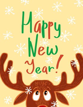 merry christmas greeting card