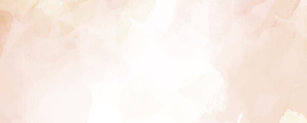 Vector watercolor yellow and pink texture for cards. Hand drawn vector texture. Pastel color watercolour banner. Splashes. Marble. Template for design.