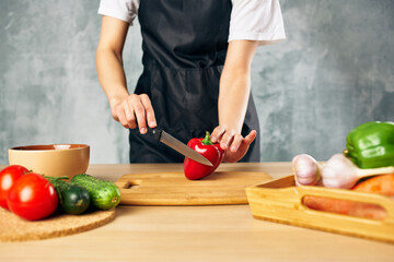 cooking at home in the kitchen vegetables health vitamins