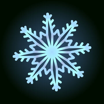 recommend clip art: beautiful snowflake for winter design, symbol of new year and christmas holidays
