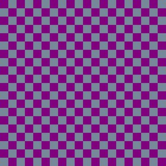 Two color checkerboard. Light Slate Grey and Purple colors of checkerboard. Chessboard, checkerboard texture. Squares pattern. Background.