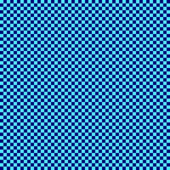 Checkerboard with very small squares. Navy and Cyan colors of checkerboard. Chessboard, checkerboard texture. Squares pattern. Background.