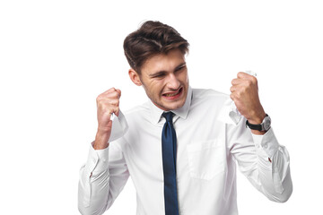 manager professional work finance deadline isolated background