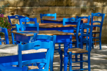 Fototapeta na wymiar Straßencafé, Sizilien