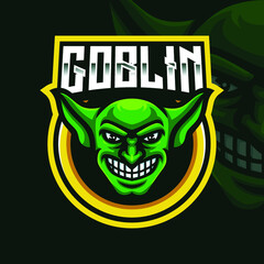  Goblin Head Mascot Gaming Logo Template