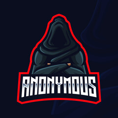 Anonymous Mascot Gaming Logo Template