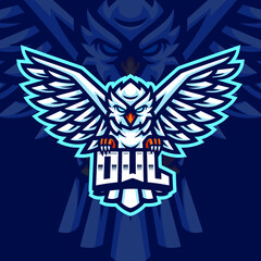  Owl Gaming Logo Template